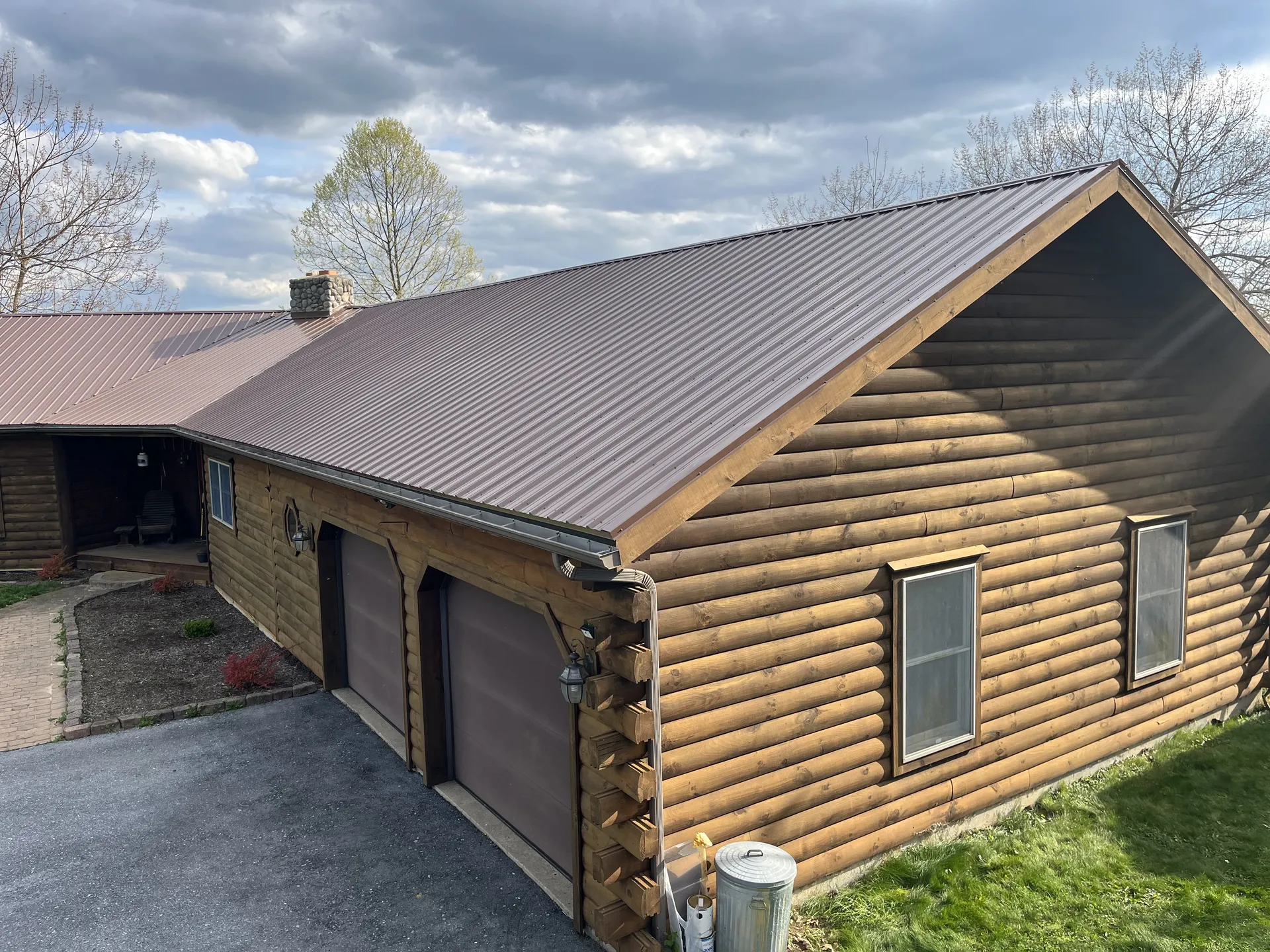 Professional roofing contractor installing new roof