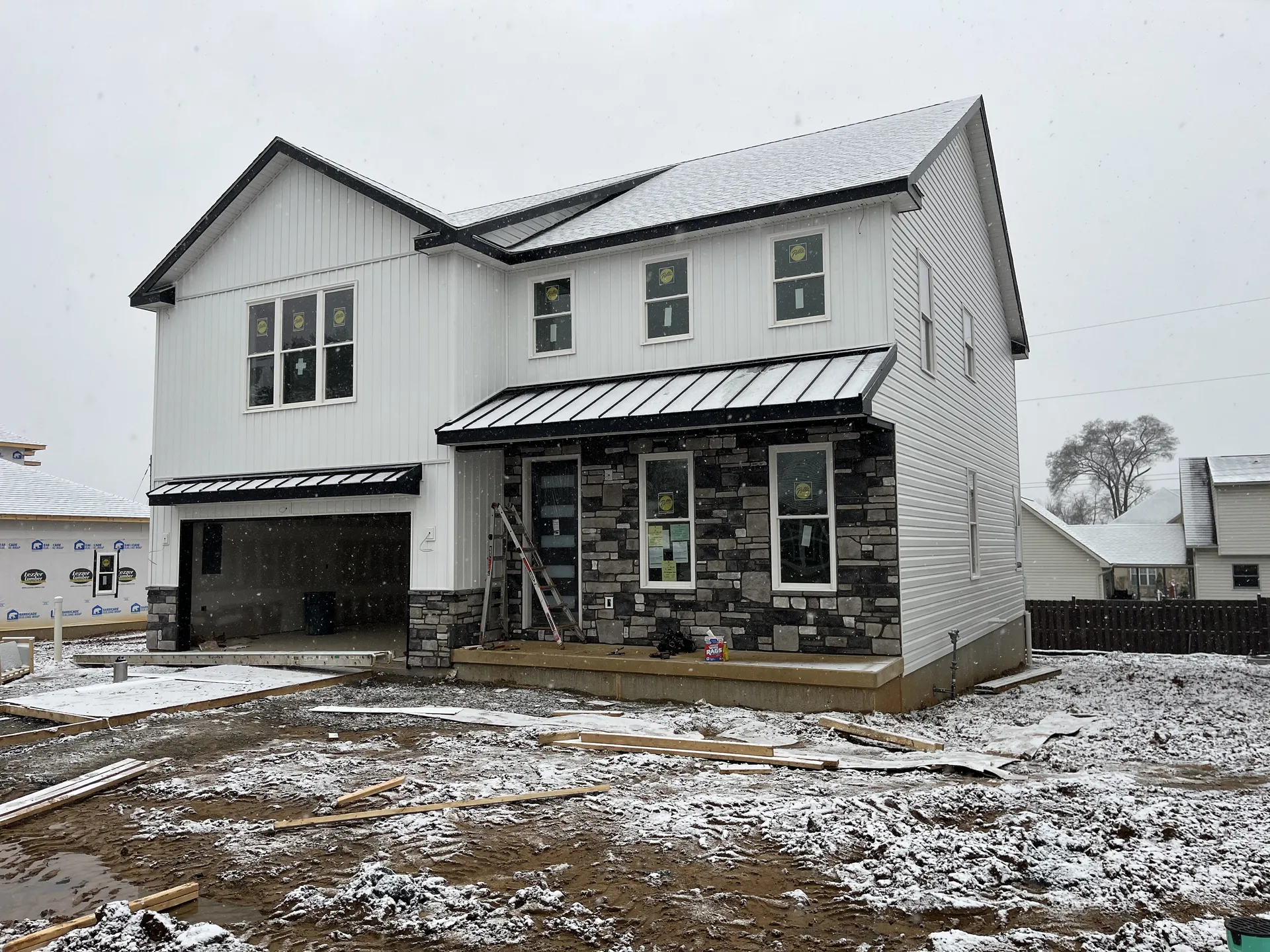 Vinyl siding installation